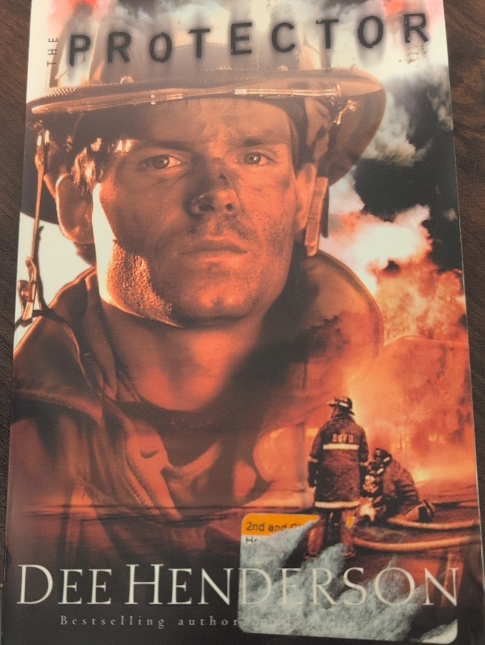 The Protector Book Cover - Orange and Black